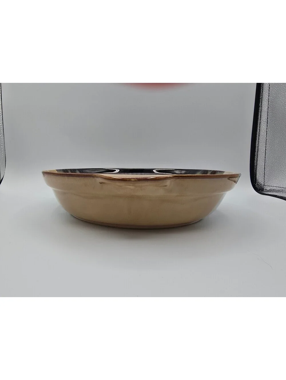 Home Trends Jazz Stoneware Round Baker Dish Reactive Glaze 10.5